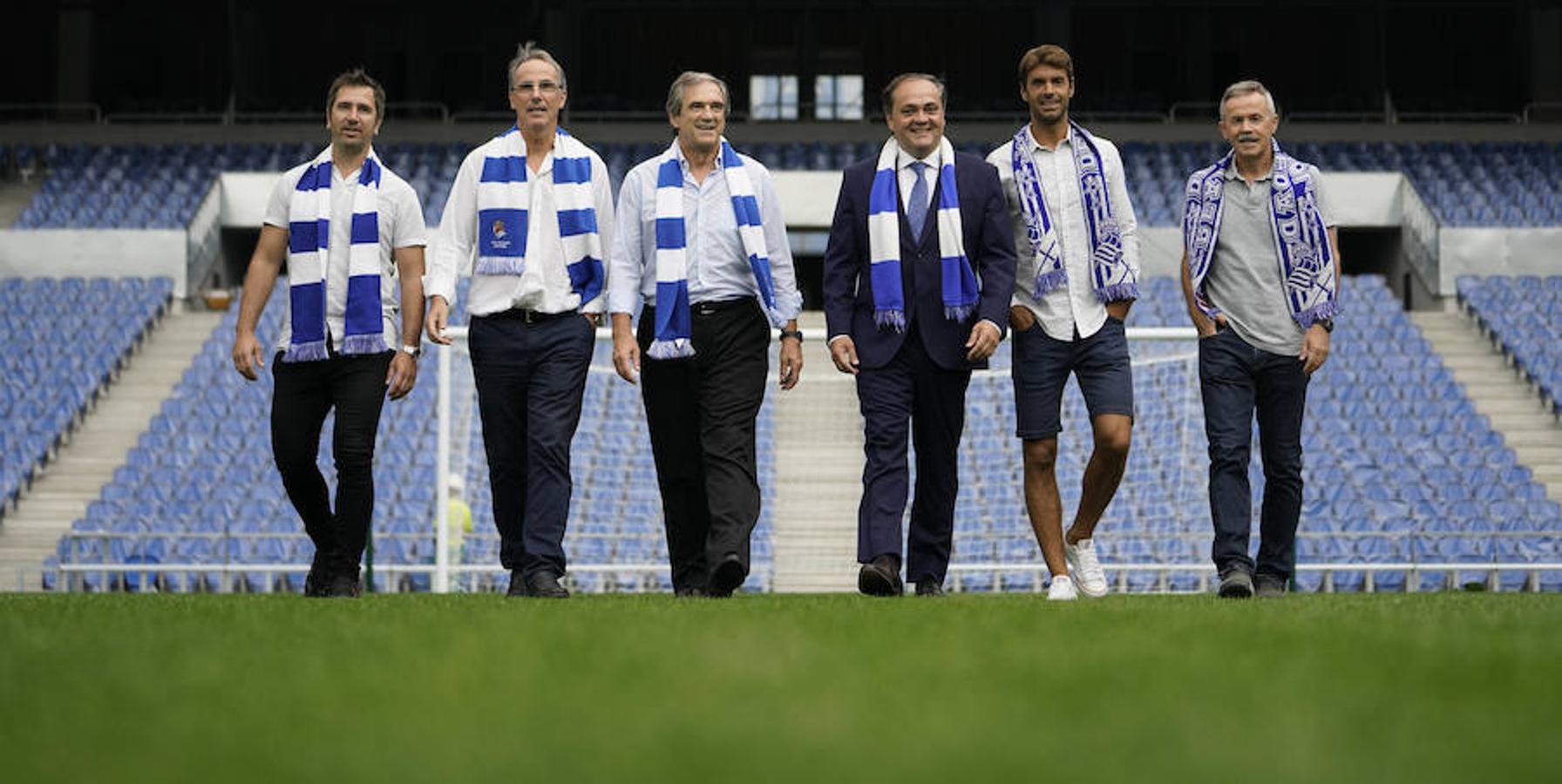 Arconada, Larrañaga, Rekarte, Prieto y Gorriz avalan el nuevo hogar txuri-urdin