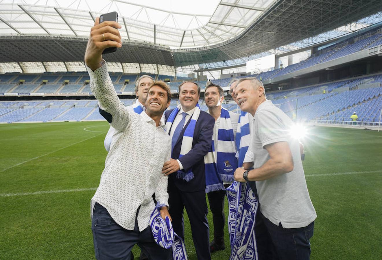 Arconada, Larrañaga, Rekarte, Prieto y Gorriz avalan el nuevo hogar txuri-urdin