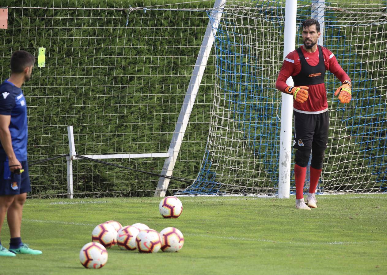 El atacante brasileño ha sido la gran novedad del último entrenamiento de la Real Sociedad.