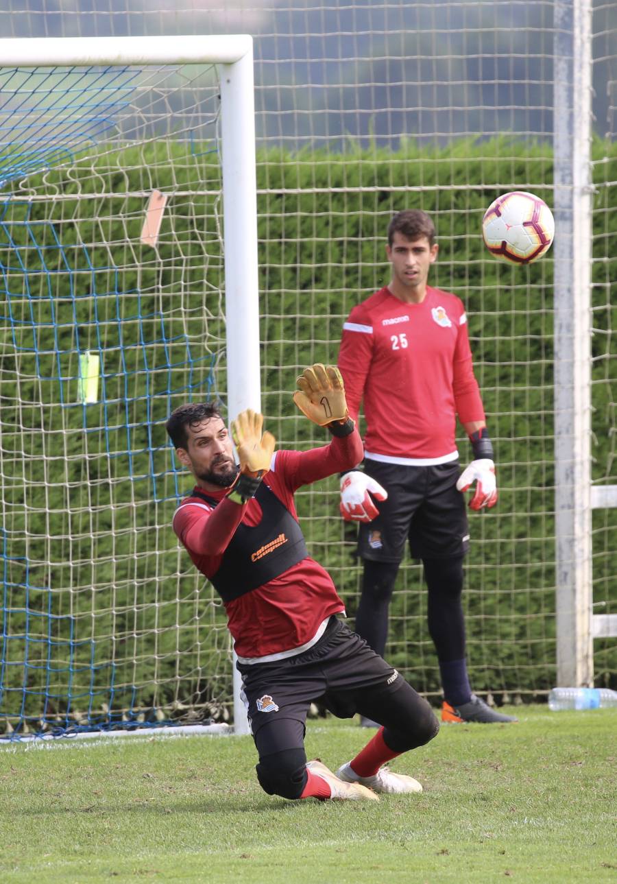 El atacante brasileño ha sido la gran novedad del último entrenamiento de la Real Sociedad.