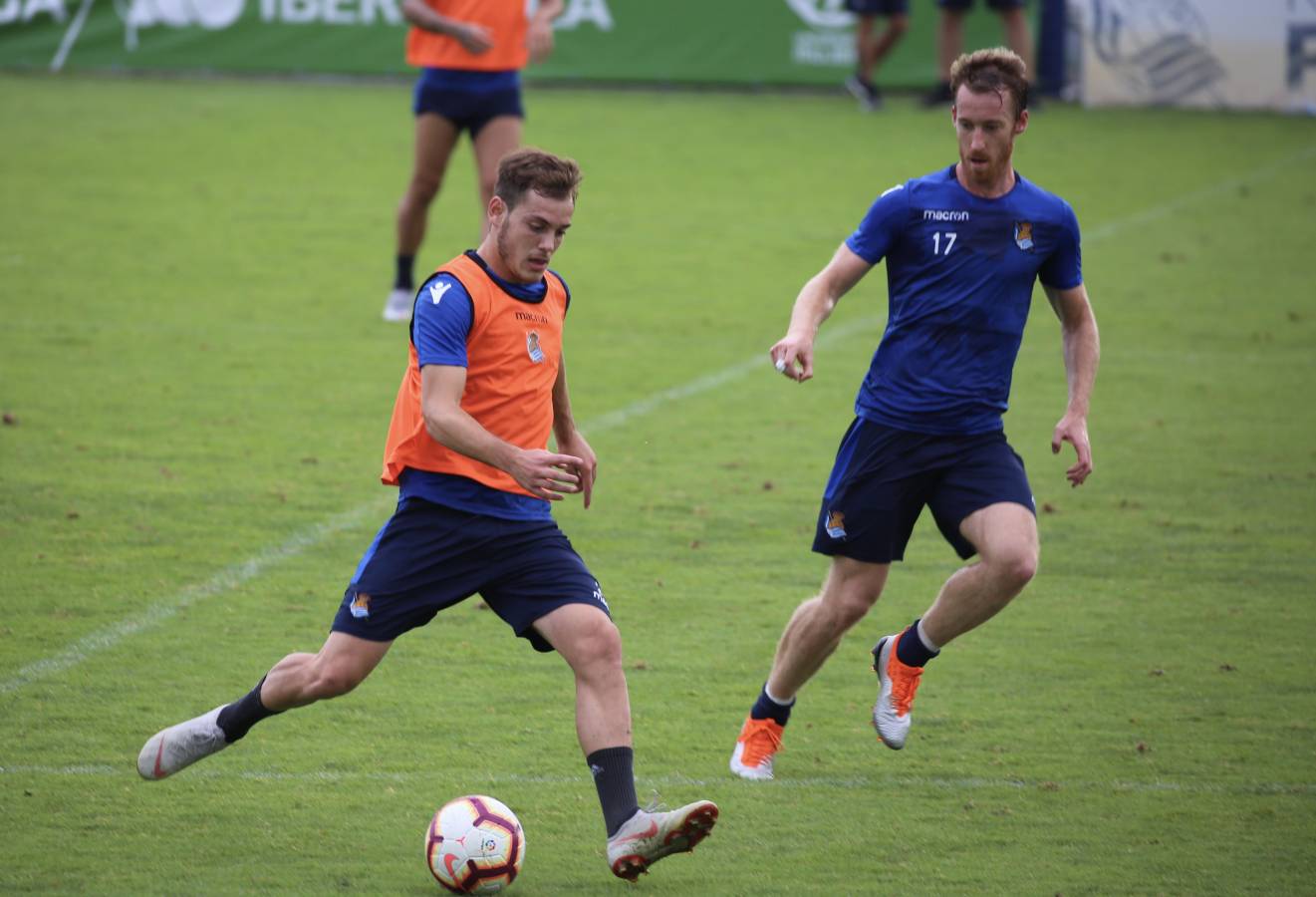 El atacante brasileño ha sido la gran novedad del último entrenamiento de la Real Sociedad.