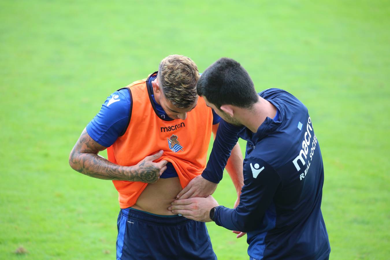 El atacante brasileño ha sido la gran novedad del último entrenamiento de la Real Sociedad.