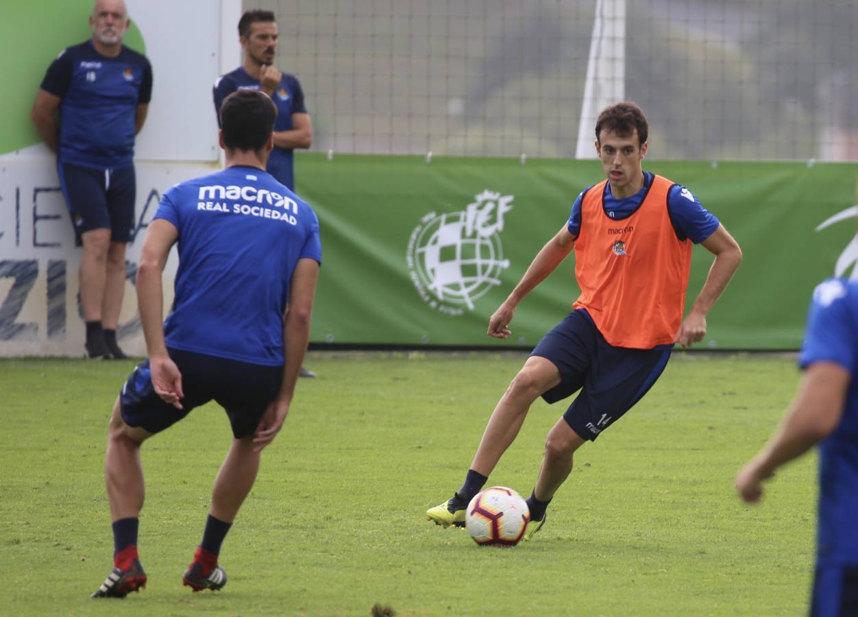 El atacante brasileño ha sido la gran novedad del último entrenamiento de la Real Sociedad.