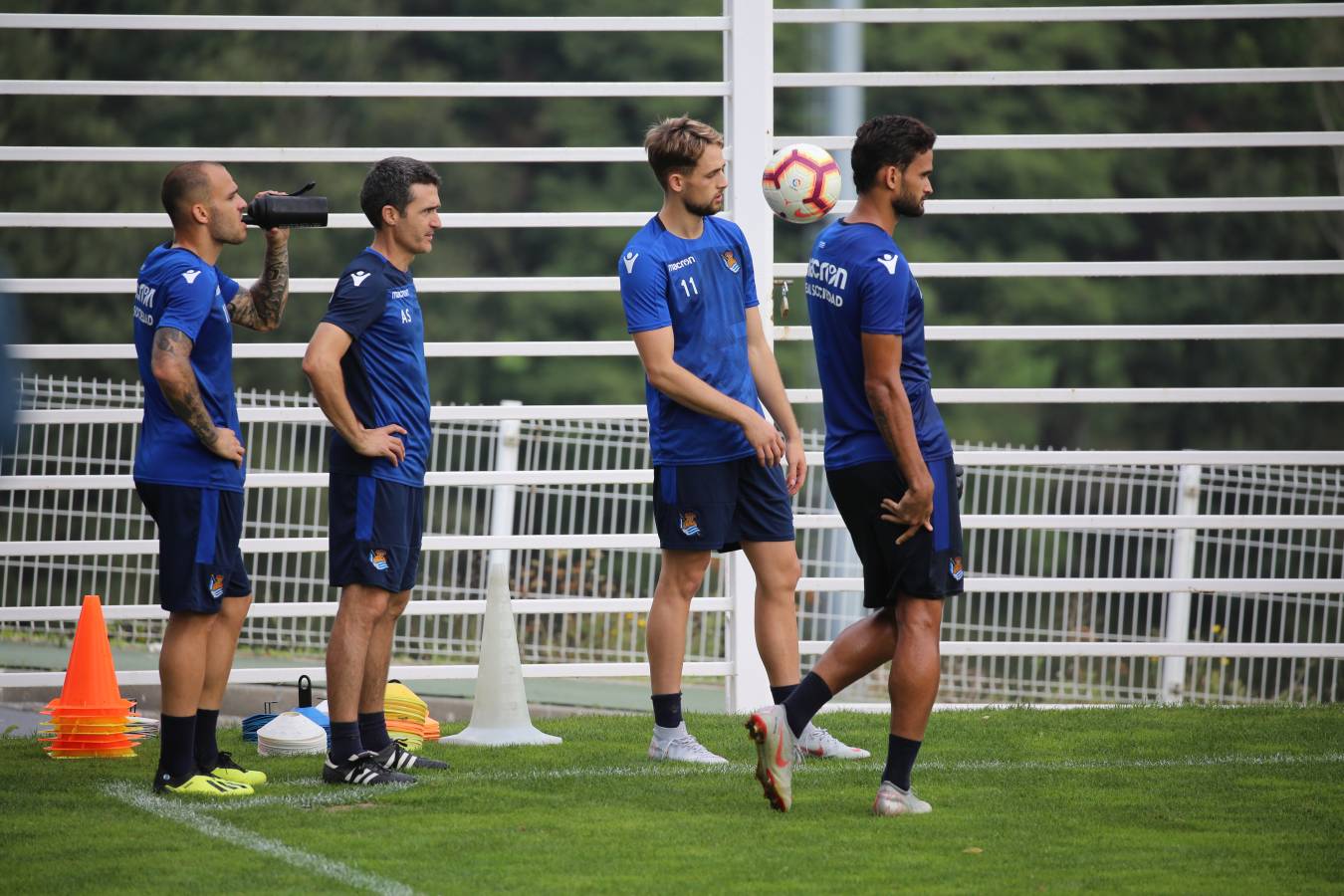 El atacante brasileño ha sido la gran novedad del último entrenamiento de la Real Sociedad.