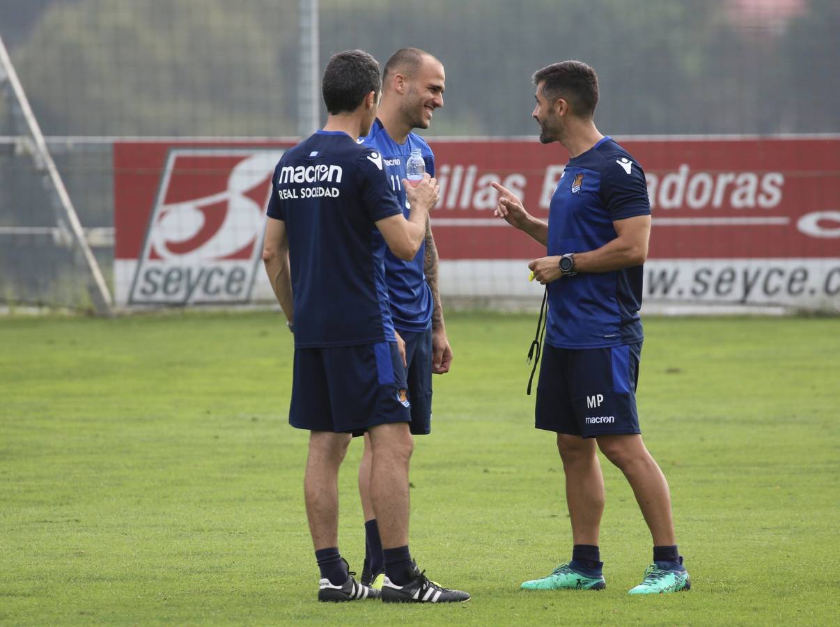 El atacante brasileño ha sido la gran novedad del último entrenamiento de la Real Sociedad.