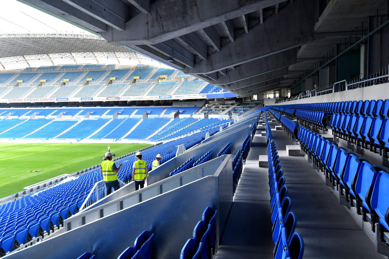 La Real trabaja para minimizar los errores que pudo haber en el estreno del nuevo campo de fútbol