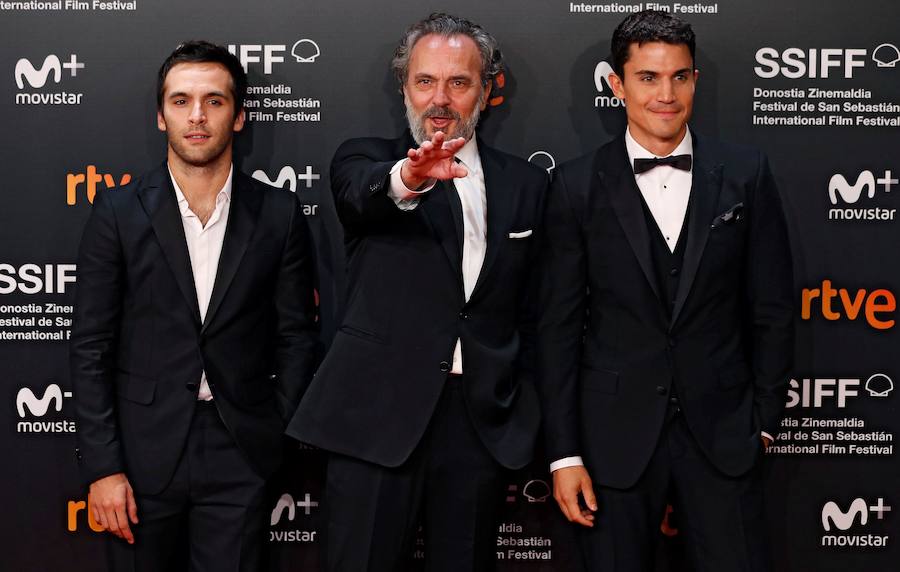 Los protagonistas de la alfombra roja de la gala inaugural de la 66 edición del Festival de Cine de San Sebastián