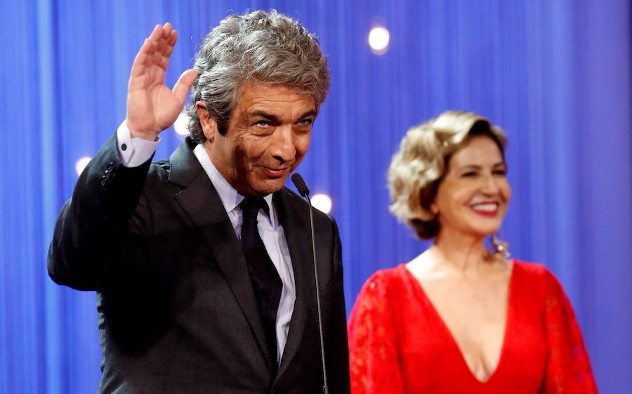 Los protagonistas de la alfombra roja de la gala inaugural de la 66 edición del Festival de Cine de San Sebastián