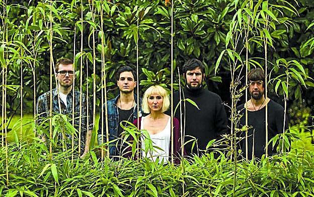 Los componentes de Grises, el grupo de Zestoa que encabeza el cartel del festival de rock.
