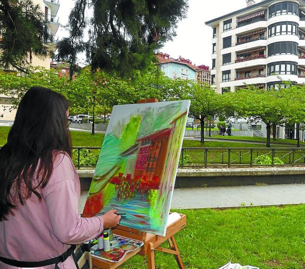 Aldiri. Hoy, el arte de pintar en la calle desde las diez de la mañana con Juan Carlos Cardesin. 