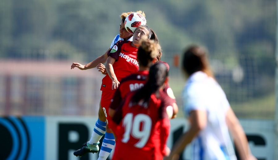 La Real ha vencido al Sevilla 2-0 este mediodía en Zubieta y es segunda en la clasificación con tres triunfos, un empate y cero derrotas.