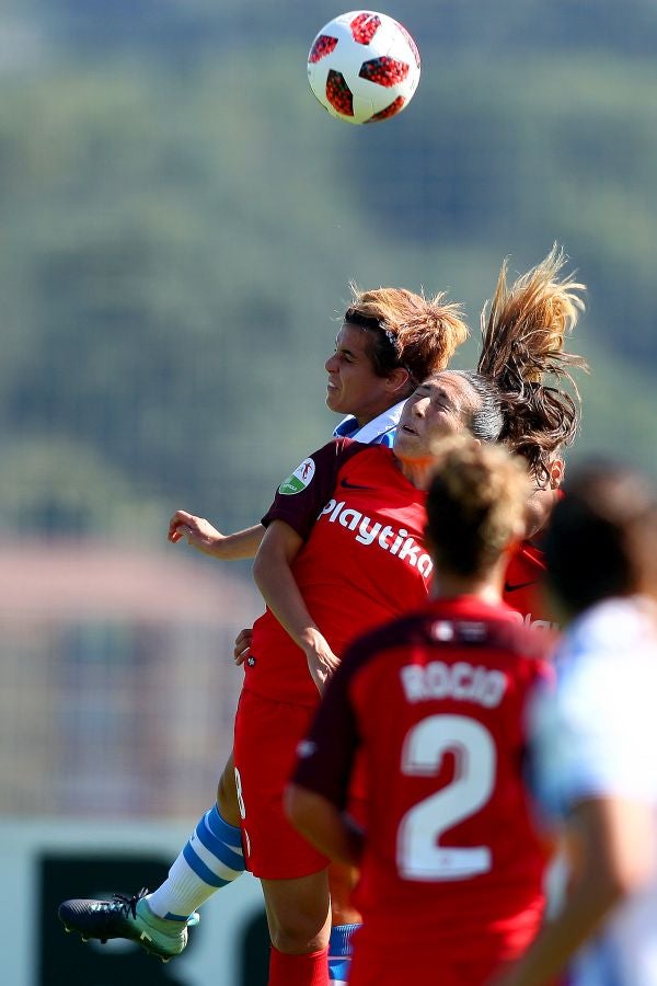 La Real ha vencido al Sevilla 2-0 este mediodía en Zubieta y es segunda en la clasificación con tres triunfos, un empate y cero derrotas.