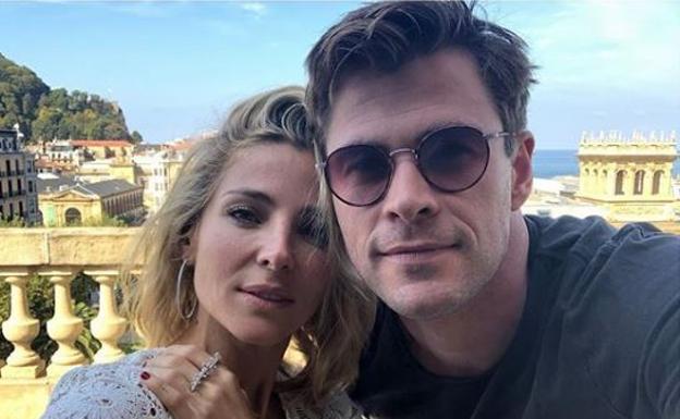 Chris Hemsworth y Elsa Pataky se despiden de San Sebastián
