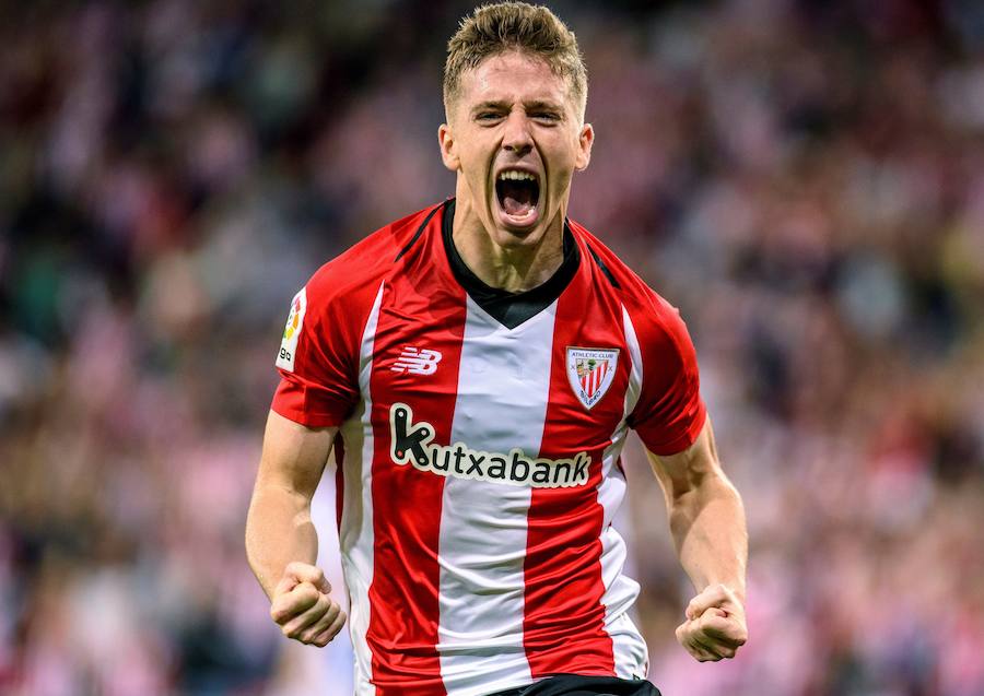 Derbi vasco disputado este viernes en San Mamés, correspondiente a la octava jornada de Liga