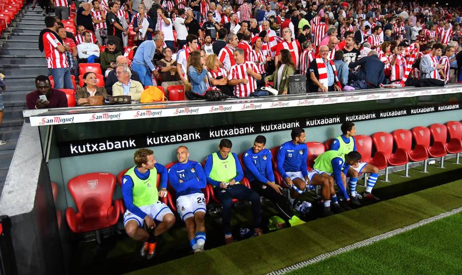 Derbi vasco disputado este viernes en San Mamés, correspondiente a la octava jornada de Liga