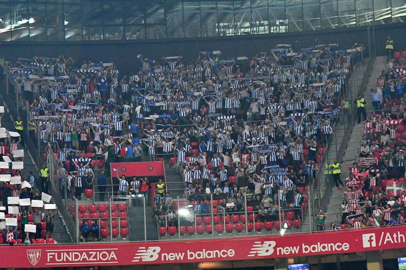 Derbi vasco disputado este viernes en San Mamés, correspondiente a la octava jornada de Liga