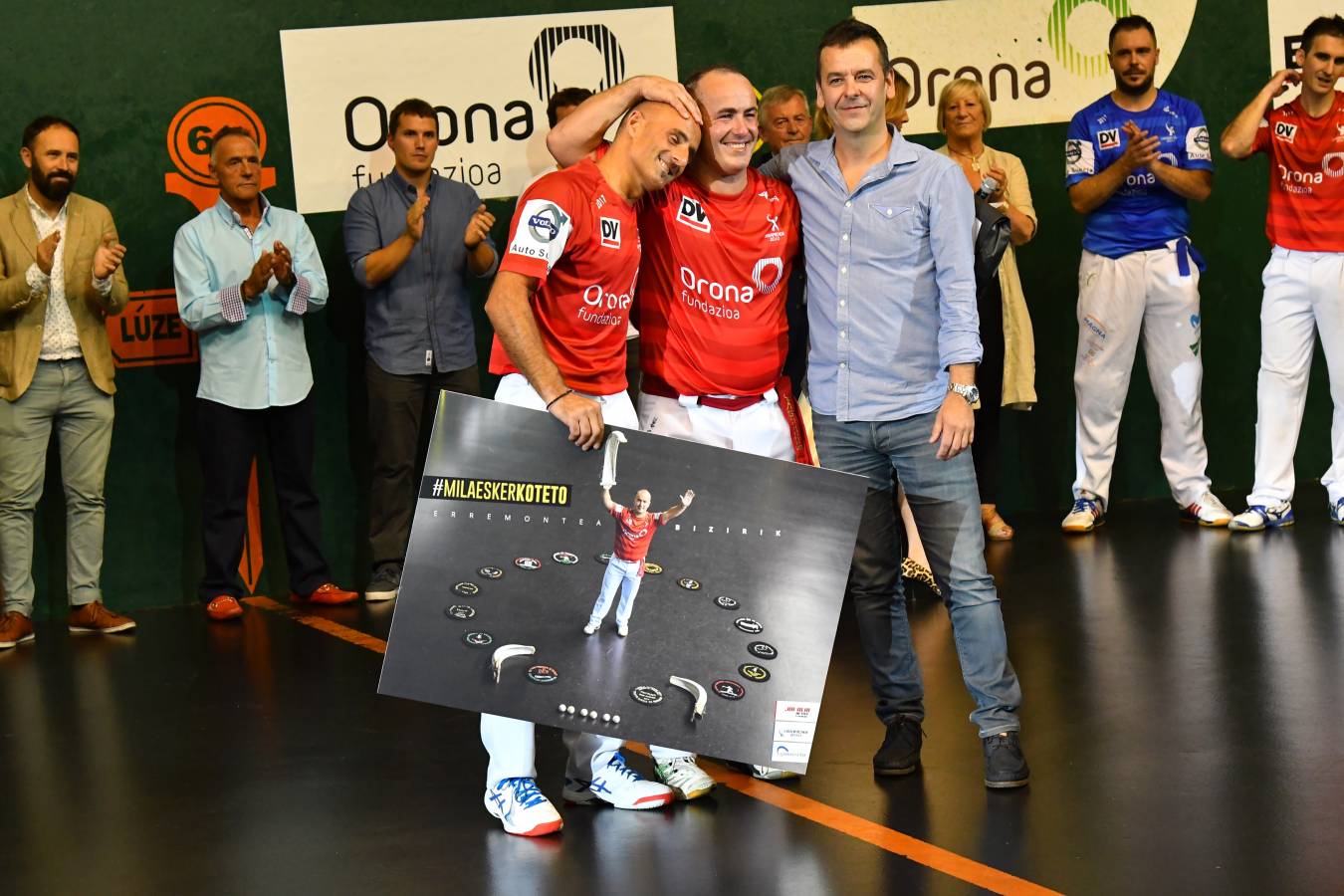 Galarreta despidió con una gran ovación al mejor remontista de la historia