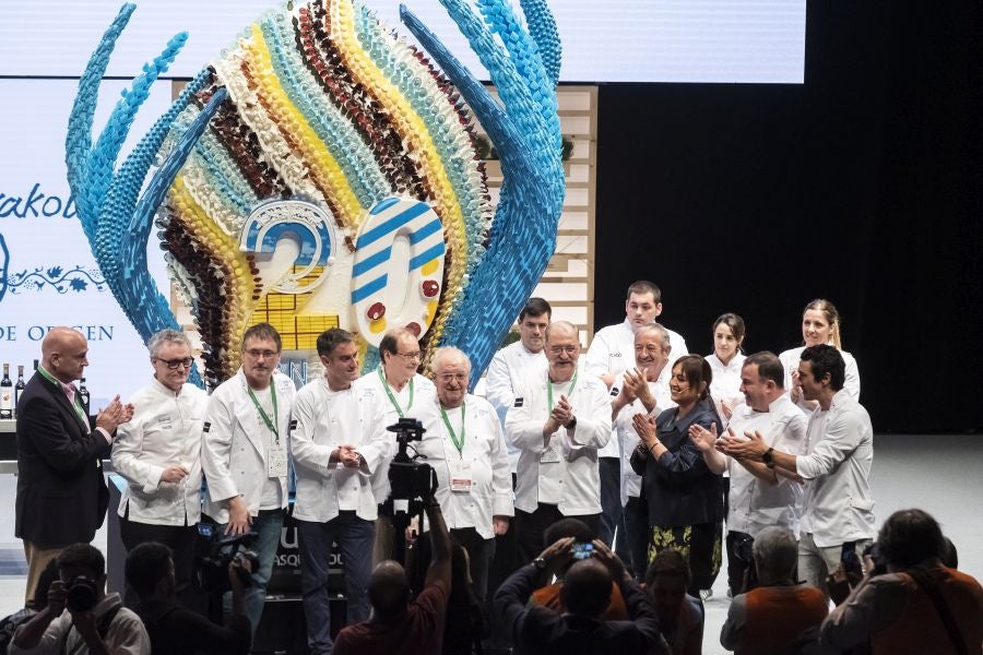 El chef Juan Mari Arzak ha recibido el Premio Homenaje en la jornada inaugural de San Sebastian Gastronomika