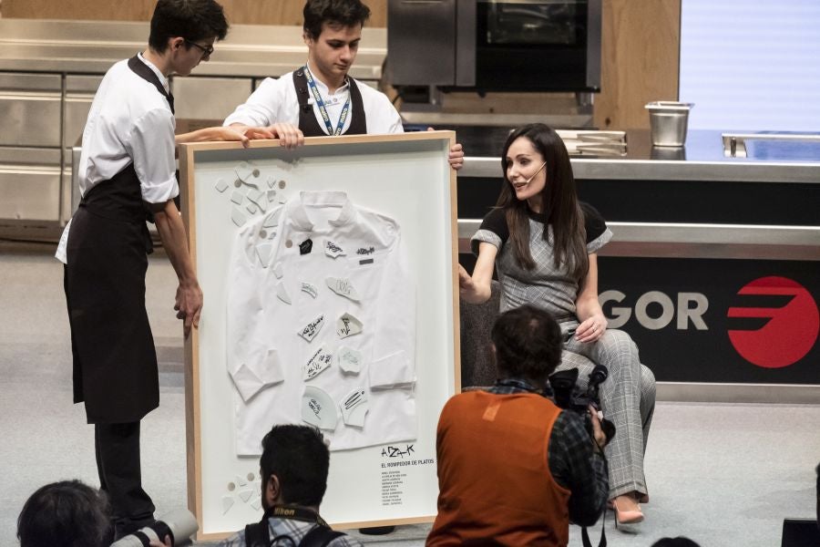El chef Juan Mari Arzak ha recibido el Premio Homenaje en la jornada inaugural de San Sebastian Gastronomika