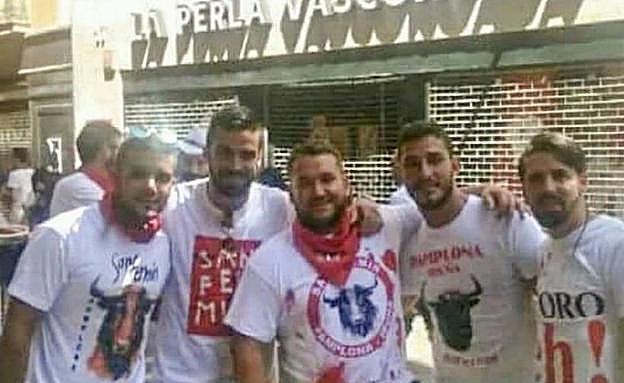 Los integrantes de 'La manada' en una imagen de redes sociales. 