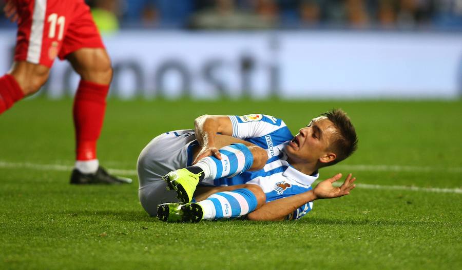 La Real Sociedad y el Girona han empatado (0-0) en el partido disputado el lunes por la noche en el estadio de Anoeta.. 