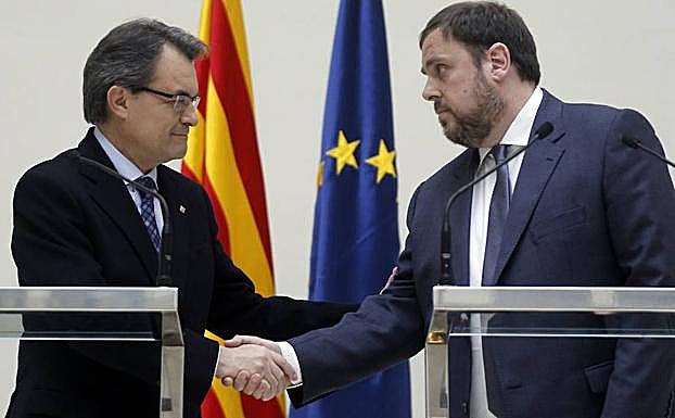 Artur Mas (i) y Oriol Junqueras. 