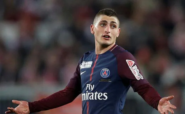 El italiano Marco Verratti, durante un partido con el PSG. 