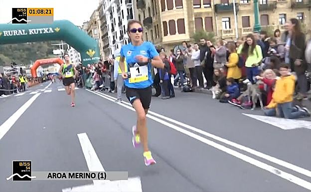 Behobia - San Sebastián: Aroa Merino: «Quería el triplete y lo he conseguido»