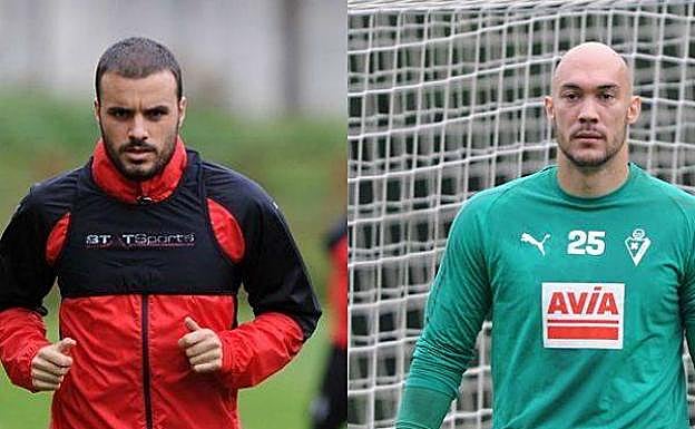 Pedro León y Marko Dmitrovic. 