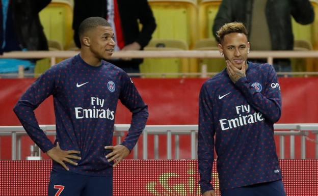 Mbappé y Neymar, las dos grandes estrellas del PSG. 
