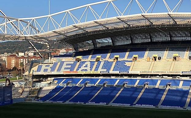 Así lucía Anoeta durante la tarde de este viernes.