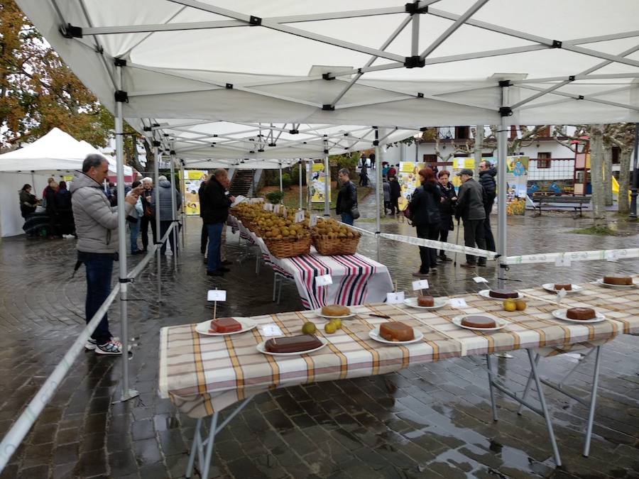 XVIII. Errezil Sagar Lehiaketa eta Baserriko Produktuen Azoka jendetsua izan ziren atzo Gabirian.