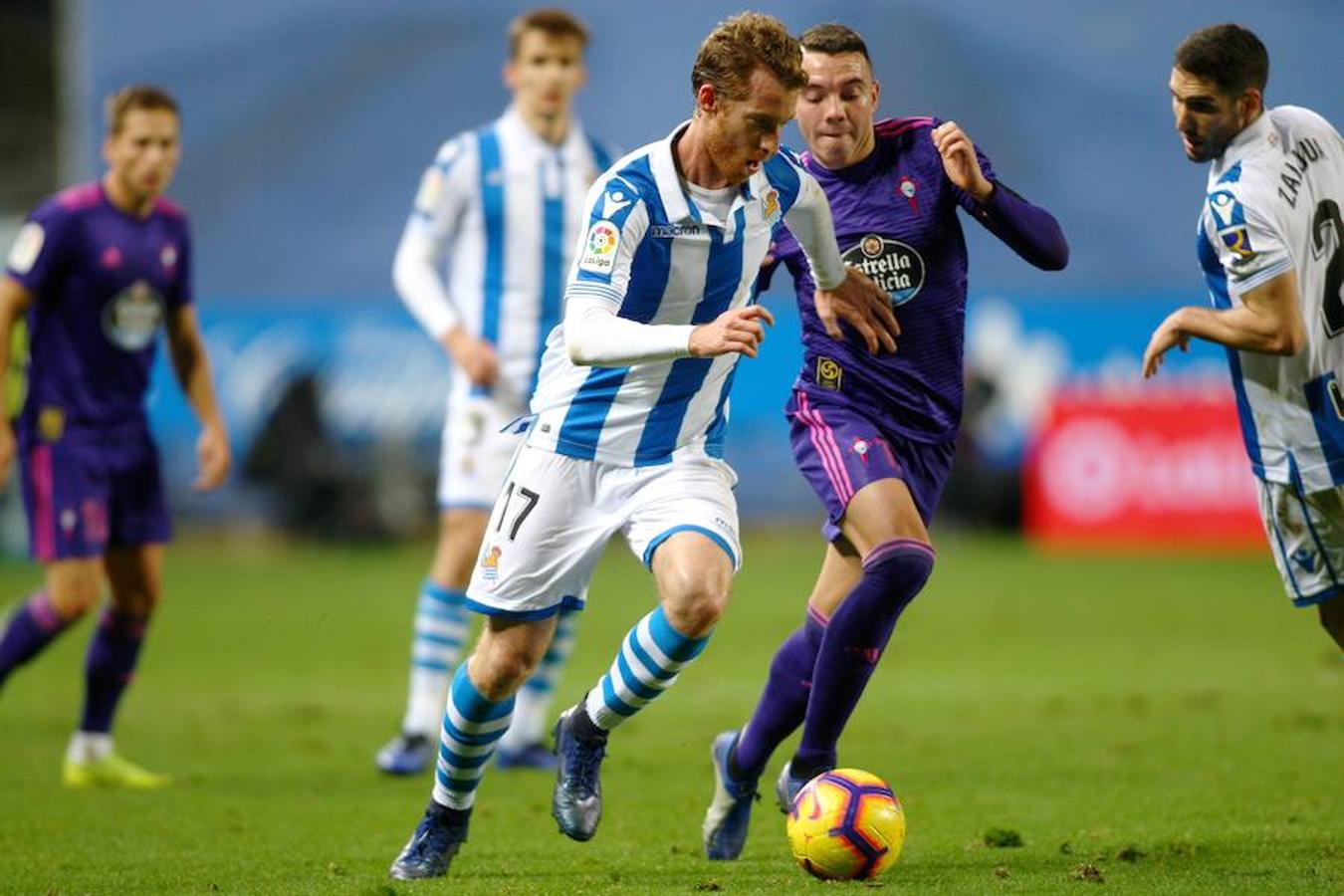 Anoeta ha sido el escenario donde se han enfrentado el conjunto txuri-urdin y el gallego