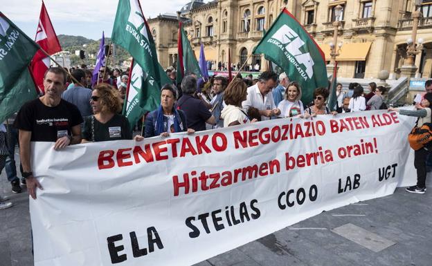 Manifestación de la enseñanza concertada el pasado mes de octubre. 