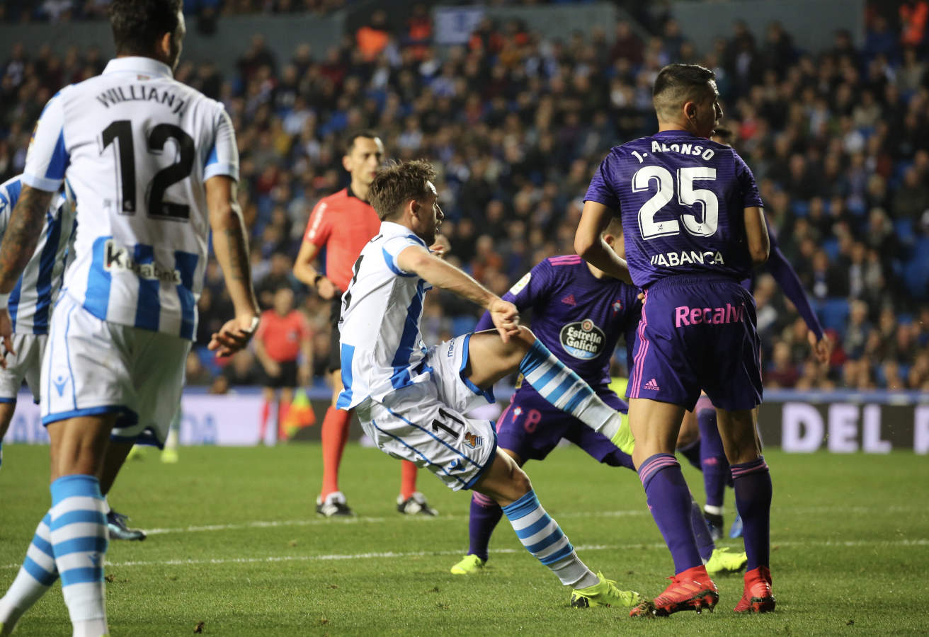 Repasa las mejores imágenes del partido entre la Real Sociedad y el Celta 