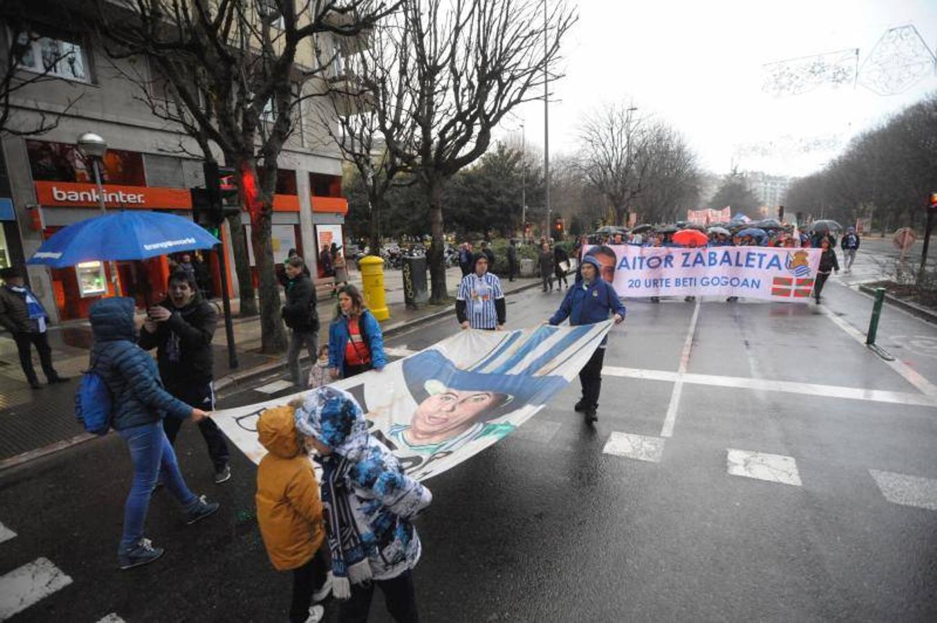 Seguidores realistas recuerdan a Aitor Zabaleta cuando se cumplen 20 años de su asesinato