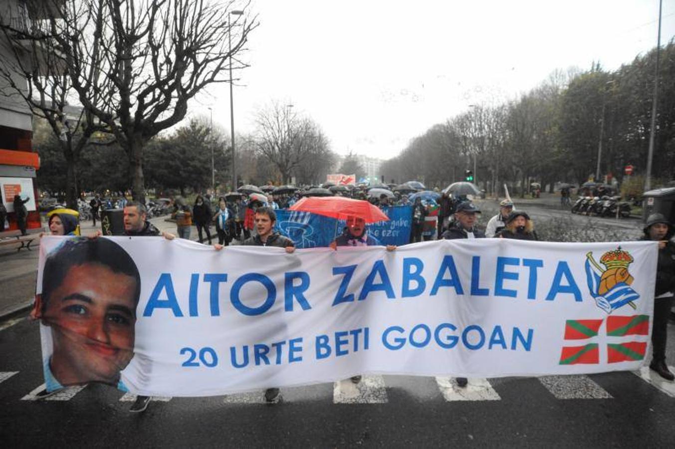 Seguidores realistas recuerdan a Aitor Zabaleta cuando se cumplen 20 años de su asesinato