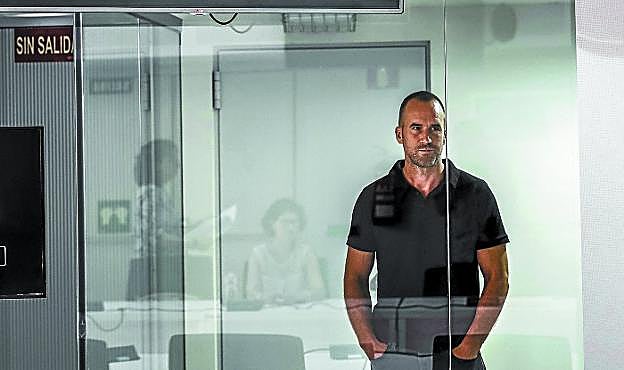 El miembro de ETA Garikoitz Aspiazu 'Txeroki', durante una vista en la Audiencia Nacional en julio de este año. 