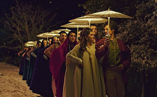 Uno de los números de baile y música de 'Dantza'.