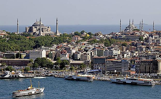 Vista aérea de Estambul.
