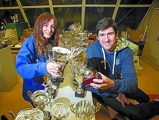 Saseta y Aginagalde se reunieron para charlar sobre sus nuevas funciones.