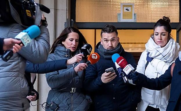 José Ángel Prenda, uno de los cinco miembros de 'La Manada' condenados, este viernes en los juzgados de Sevilla