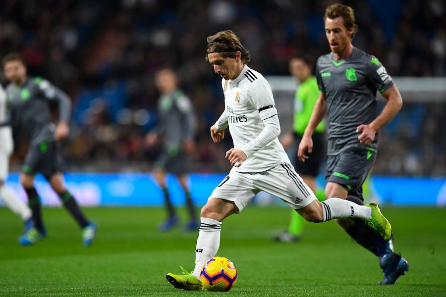 Gran ambiente en el Santiago Bernabéu donde se enfrenta la Real Sociedad de Imanol Alguacil al Madrid de Solari.