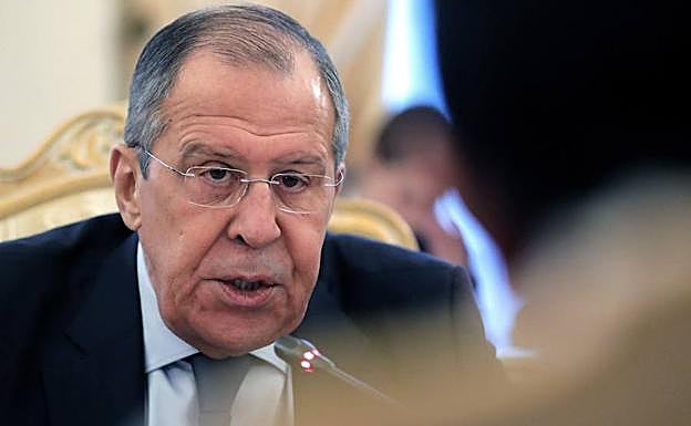 El ministro de Exteriores ruso, Serguéi Lavrov.