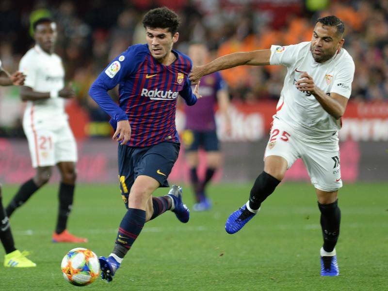 Sevilla y Barcelona se enfrentaron en la ida de octavos de final de la Copa del Rey, en el Sánchez Pizjuán.