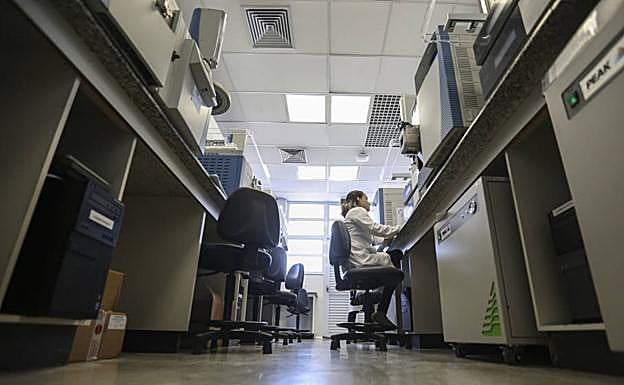 Una investigadora del CSIC.