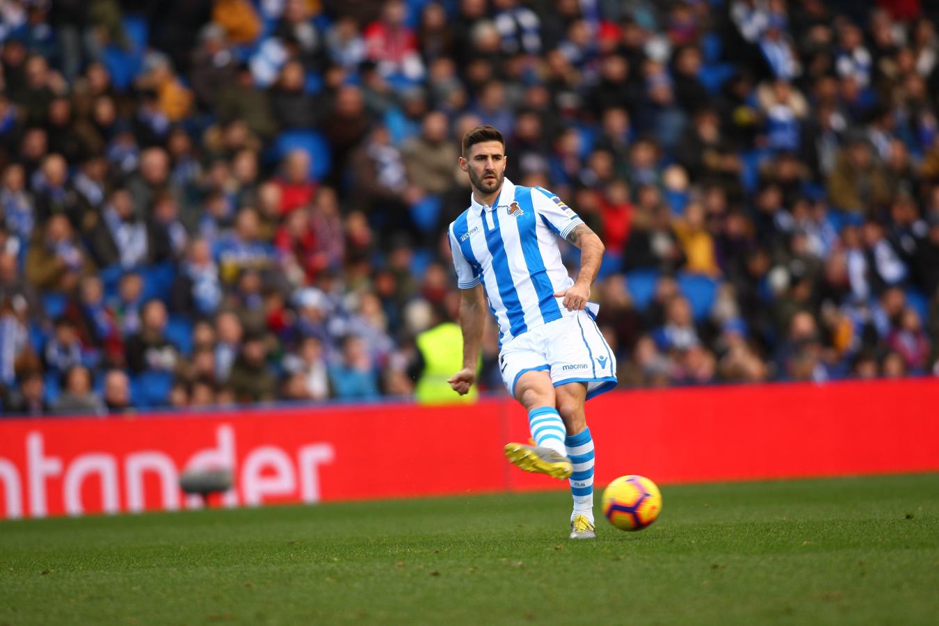 Las mejores imágenes del derbi entre la Real Sociedad y el Athletic en Anoeta. 