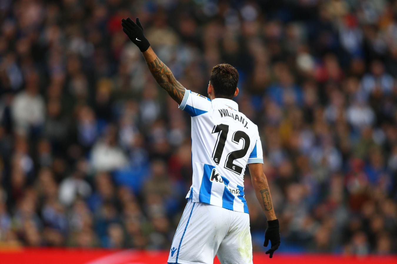 Las mejores imágenes del derbi entre la Real Sociedad y el Athletic en Anoeta. 