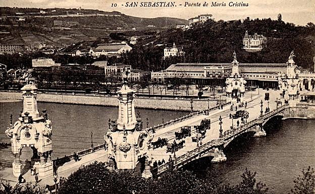 Postal de San Sebastián a principios del siglo XX. 
