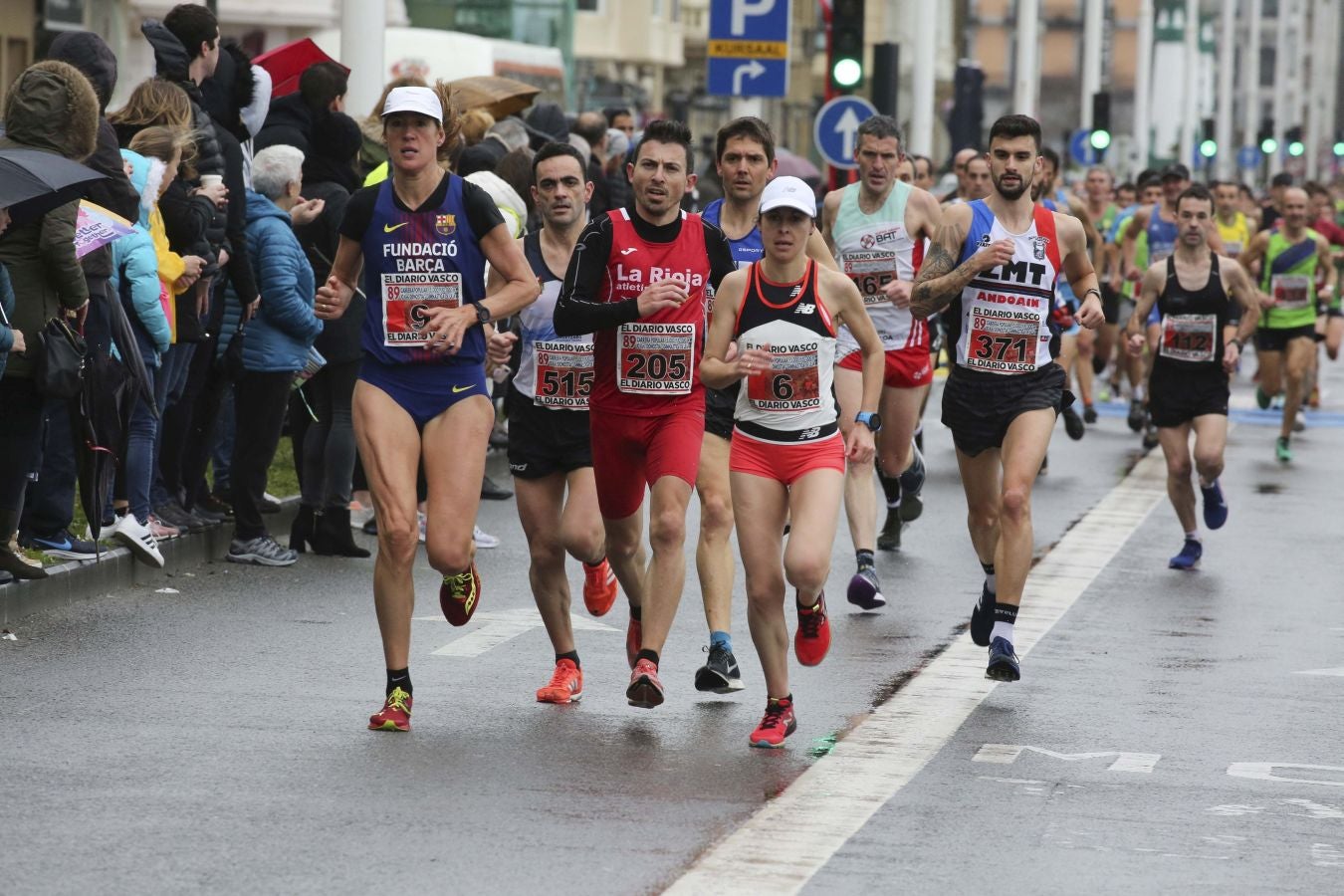 Lluvia, frío y triunfos muy reñidos en los 10 kilómetros de la Gimnástica de Ulía 